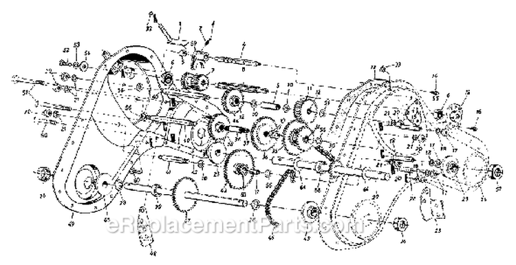 Page C Diagram and Parts List for 214-447-401 1994 Yard Man Tiller